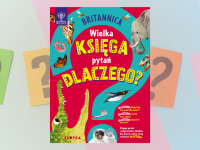 Baner z okładką książki Britannica. Wielka księga pytań dlaczego