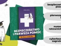 Baner z okładką książki Bezpieczeństwo i pierwsza pomoc dla dzieci i nastolatków