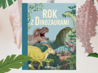 Baner z okładką książki Rok z dinozaurami